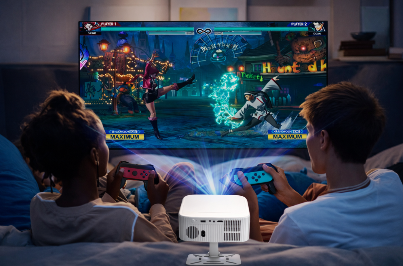 Smart Cinema Projector | 8K Support, Android 13 & 12000 Lumens Native 1080P