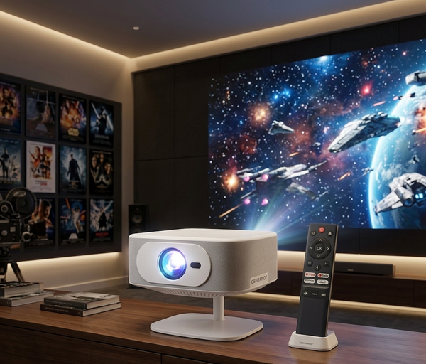 Smart Cinema Projector | 8K Support, Android 13 & 12000 Lumens Native 1080P