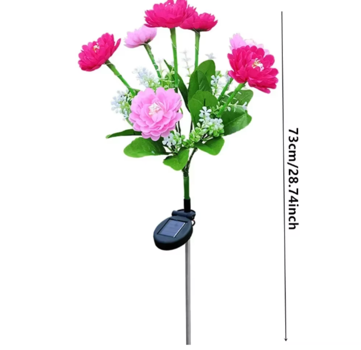 Solar Lotus Blossom | Metal Garden Art Light with Crackle-Glass Orb & Auto-Dusk Sensor