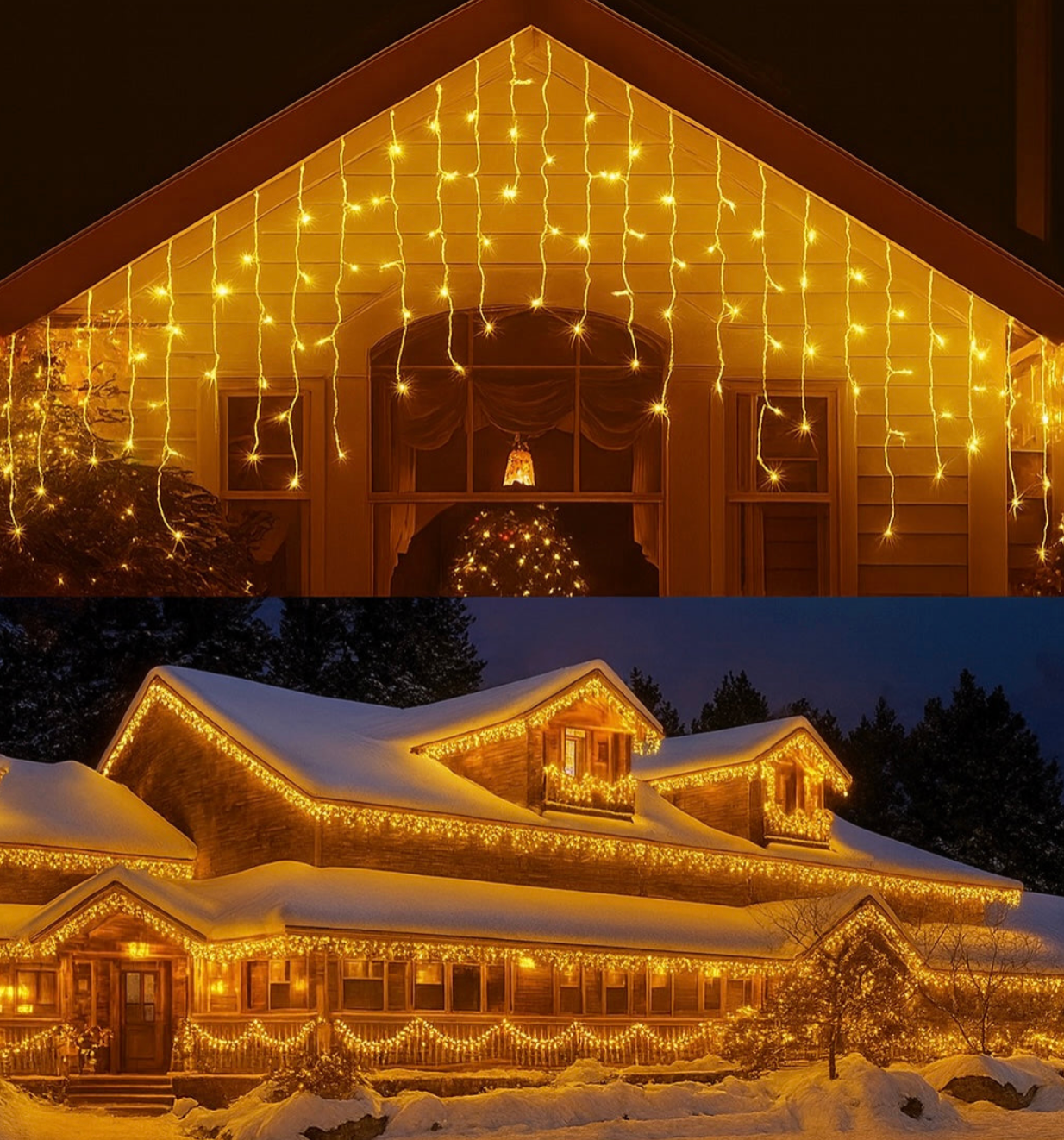 LED Icicle Lights | IP66 Waterproof, 8 Lighting Modes & Connectable Design
