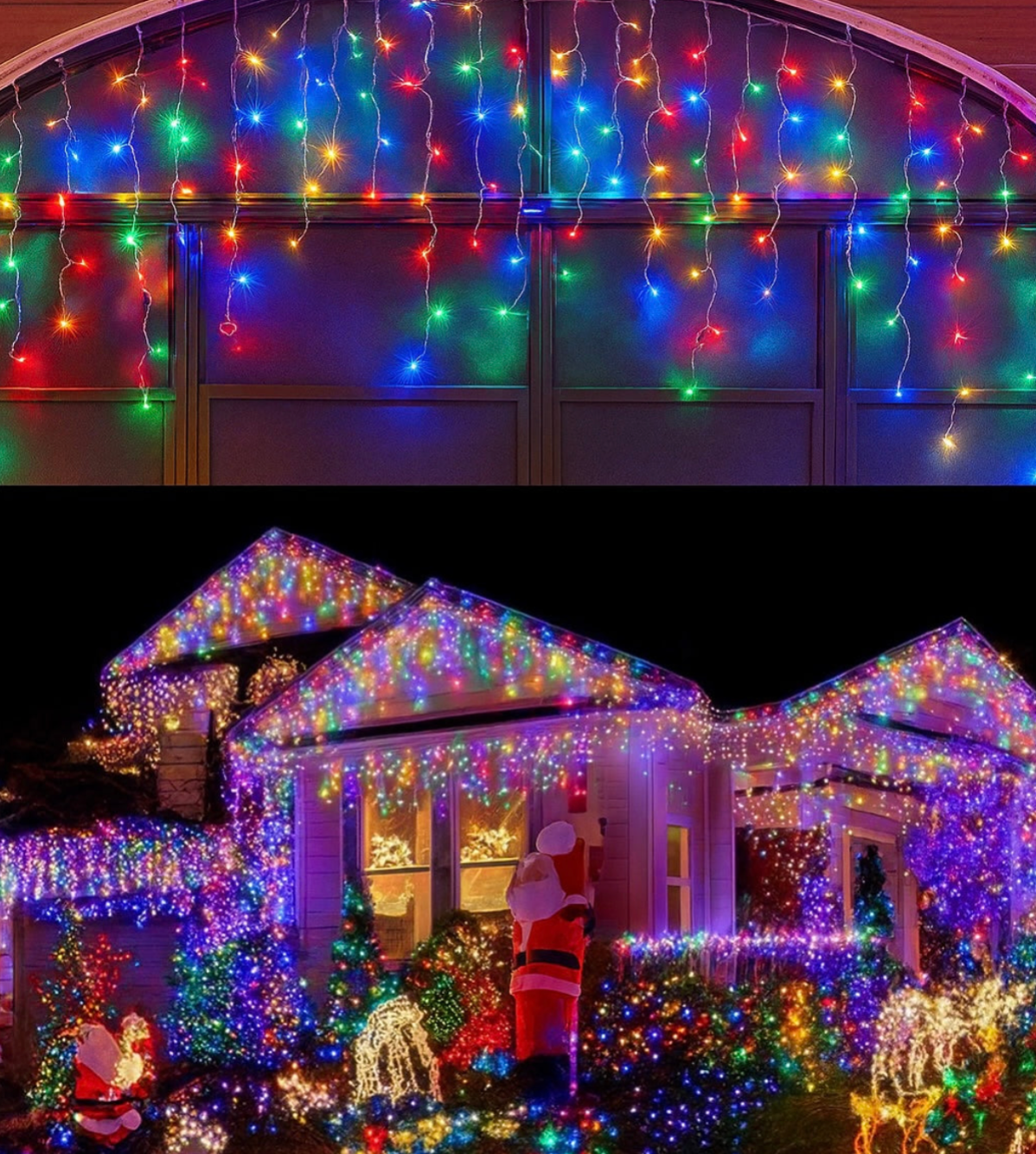 LED Icicle Lights | IP66 Waterproof, 8 Lighting Modes & Connectable Design