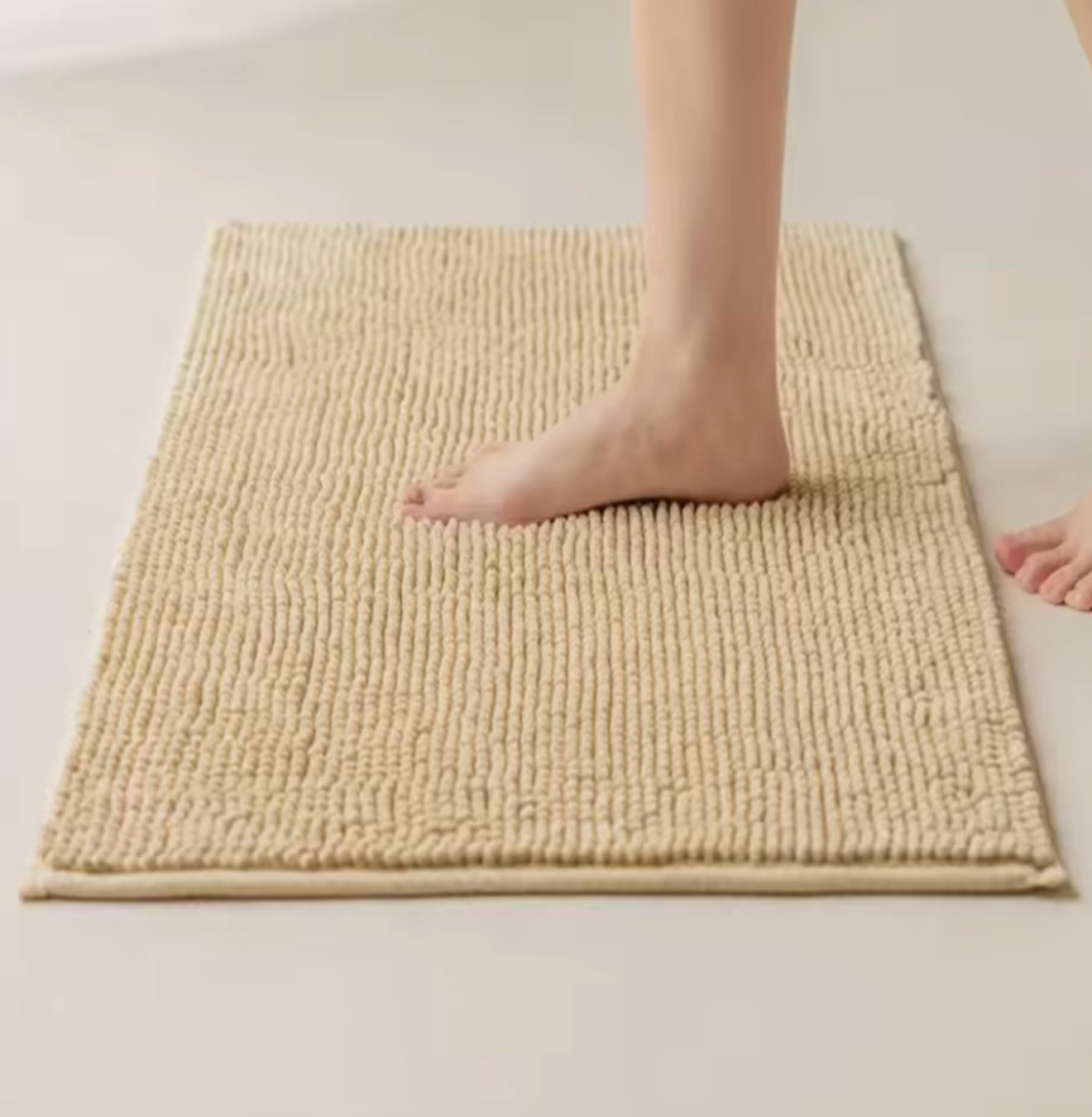 Non-Slip Bath Mat | Soft & Ultra-Absorbent Quick-Dry Plush | Machine Washable Comfort Bathroom Rug
