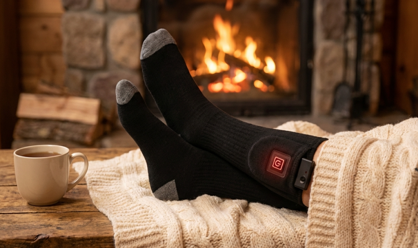 Heated Socks | Electric Thermal Winter Warming | Outdoor, Skiing & Cold Weather Performance Gear