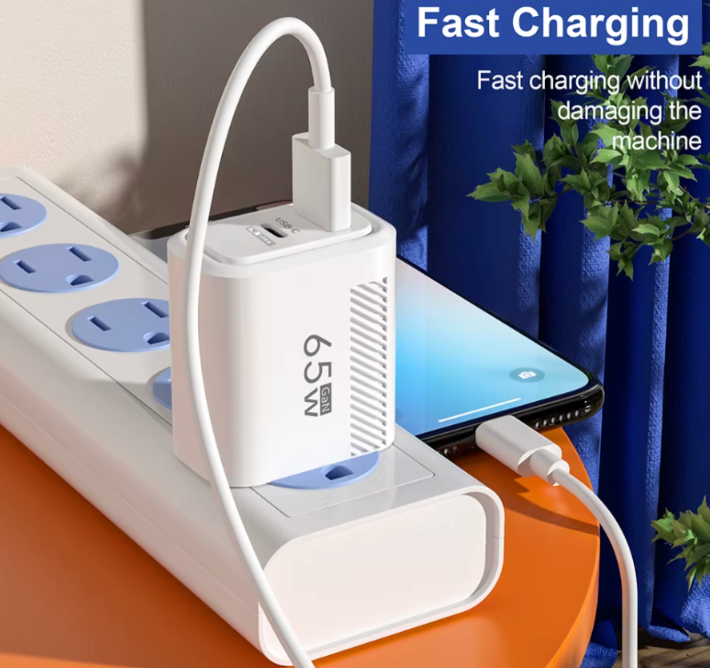 USB-C Dual Port Fast Charger | Quick Charge 3.0 Wall Adapter | High-Speed Power for Smartphones & Tablets