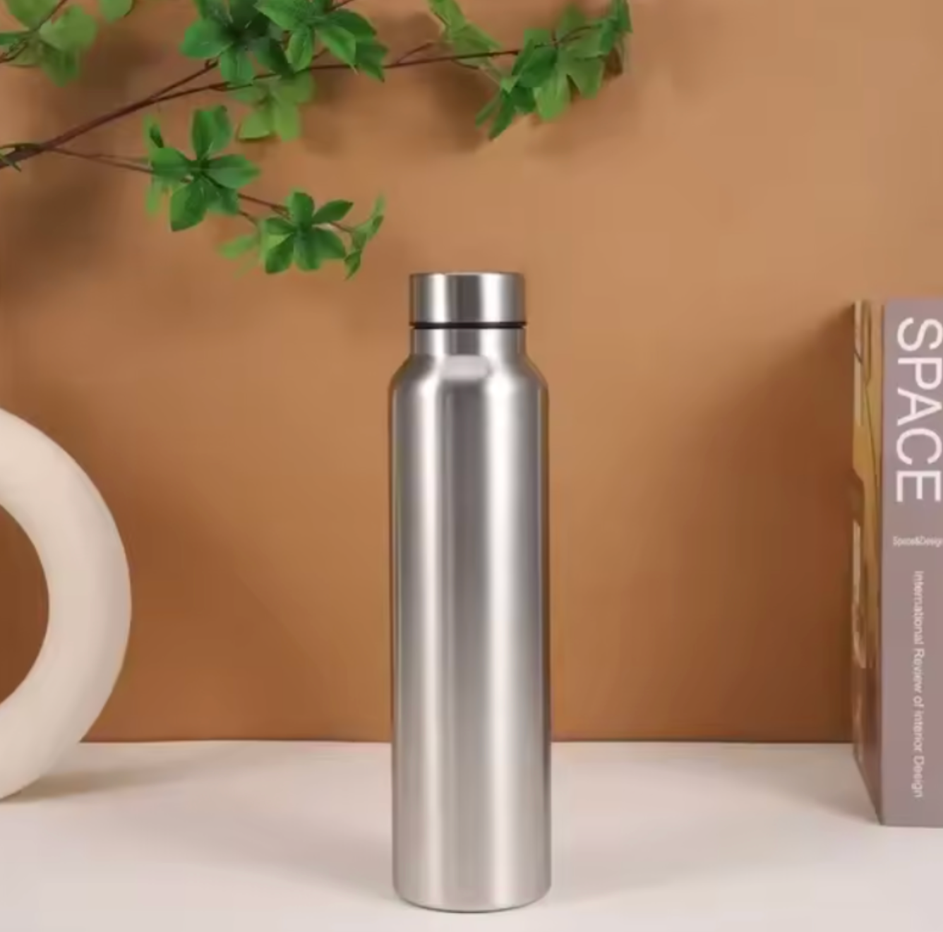 Stainless Steel Sports Water Bottle | 34 fl oz Durable Metal Flask | Wide-Mouth Outdoor Bottle