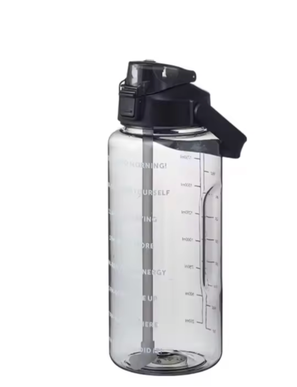 2L Sports Water Bottle | Large Motivational Time Marker | Fitness, Gym & Everyday Hydration