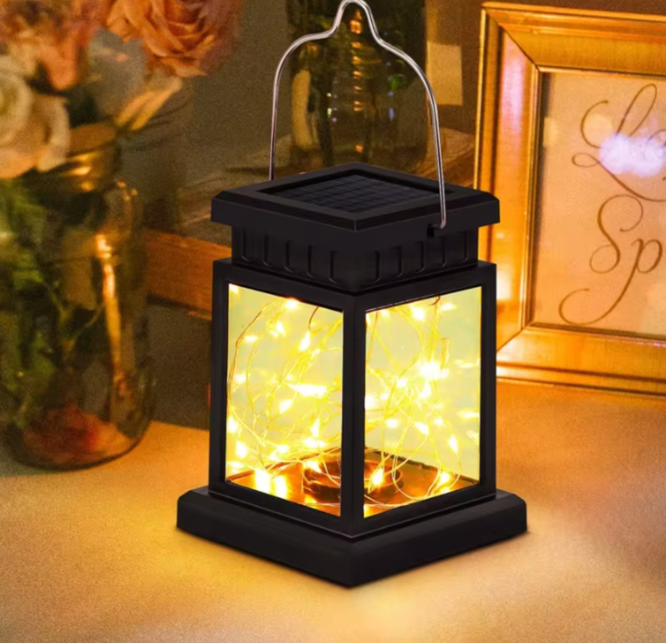 Solar LED Outdoor Lantern | Realistic Candle Effect | Decorative Floor & Hanging Lamp
