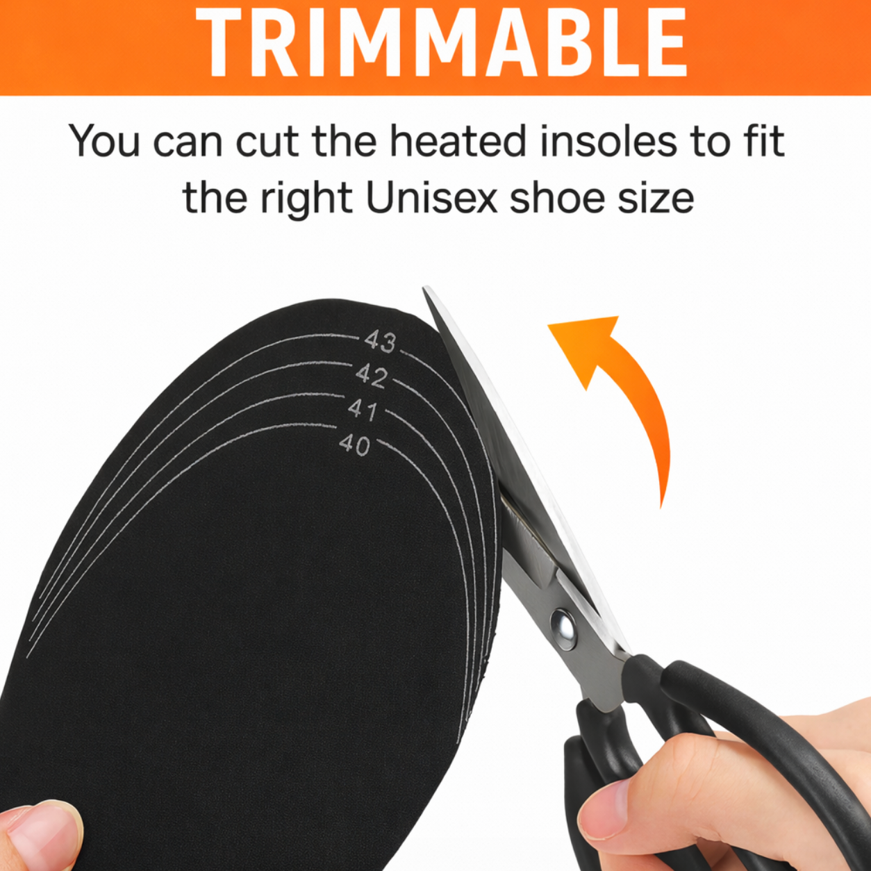 USB Heated Insoles | Washable Thermal Shoe Inserts | Trimmable Fit (104–122°F)