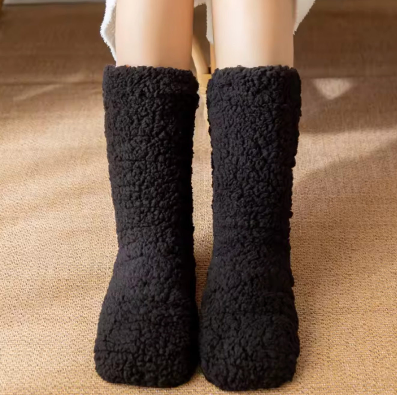 Cozy Women’s Thermal Winter Socks | Velvet-Lined & Non-Slip Slipper Socks for Home