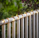 Nautical Solar Rope | 23ft Hand-Woven Hemp String Lights | 50 Integrated LEDs