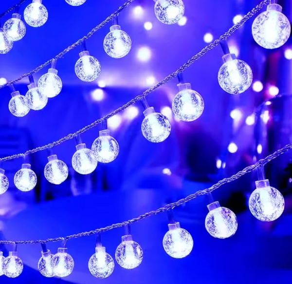 LED Bubble Sphere String Lights