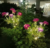 Solar Lotus Blossom | Metal Garden Art Light with Crackle-Glass Orb & Auto-Dusk Sensor