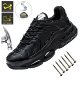Safety Sneaker | Lightweight Steel Toe & Kevlar Puncture-Resistant Sole | Breathable Mid-Cut Work Shoe