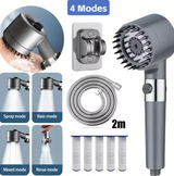 Shower Head | 3-Mode High Pressure with PP Cotton Filter & Scalp Massage