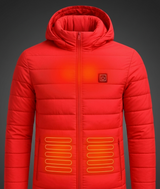 3-Zone Heated Puffer Jacket with Triple-Heat Control & Weather-Resistant Shell