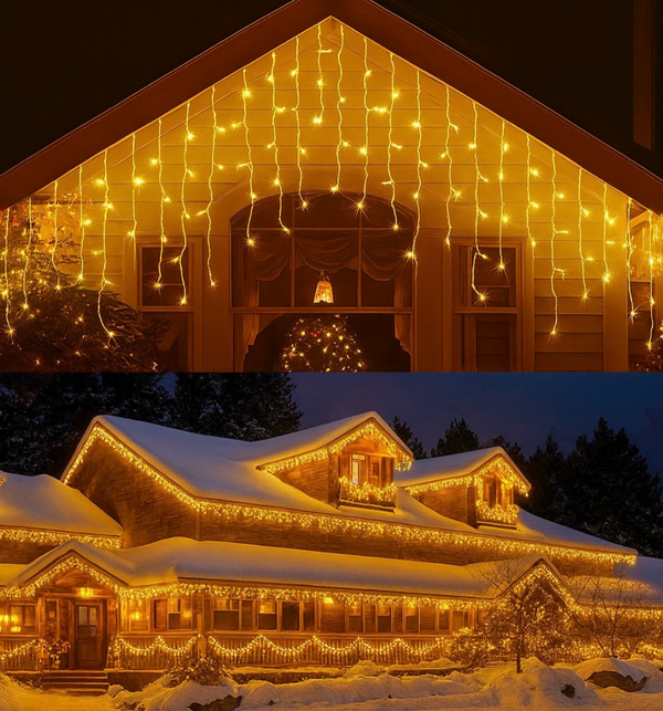 LED Icicle Lights | IP66 Waterproof, 8 Lighting Modes & Connectable Design