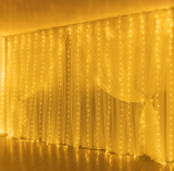 Celestial Curtain Lights | 300 LED | 10ft x 10ft | 8 Lighting Modes, Remote Control & Smart Timer