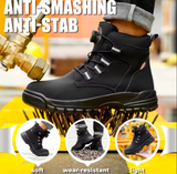 Men's Waterproof Safety Work Boots | Steel Toe & Puncture-Resistant Sole | Heavy-Duty Protective Outdoor Footwear