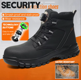 Men's Waterproof Safety Work Boots | Steel Toe & Puncture-Resistant Sole | Heavy-Duty Protective Outdoor Footwear