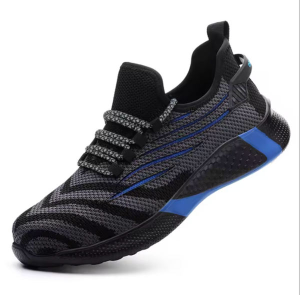 Men's Safety Work Shoes | Lightweight Steel Toe & Breathable Mesh | High-Comfort Athletic Protection