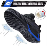 Men's Safety Work Shoes | Lightweight Steel Toe & Breathable Mesh | High-Comfort Athletic Protection