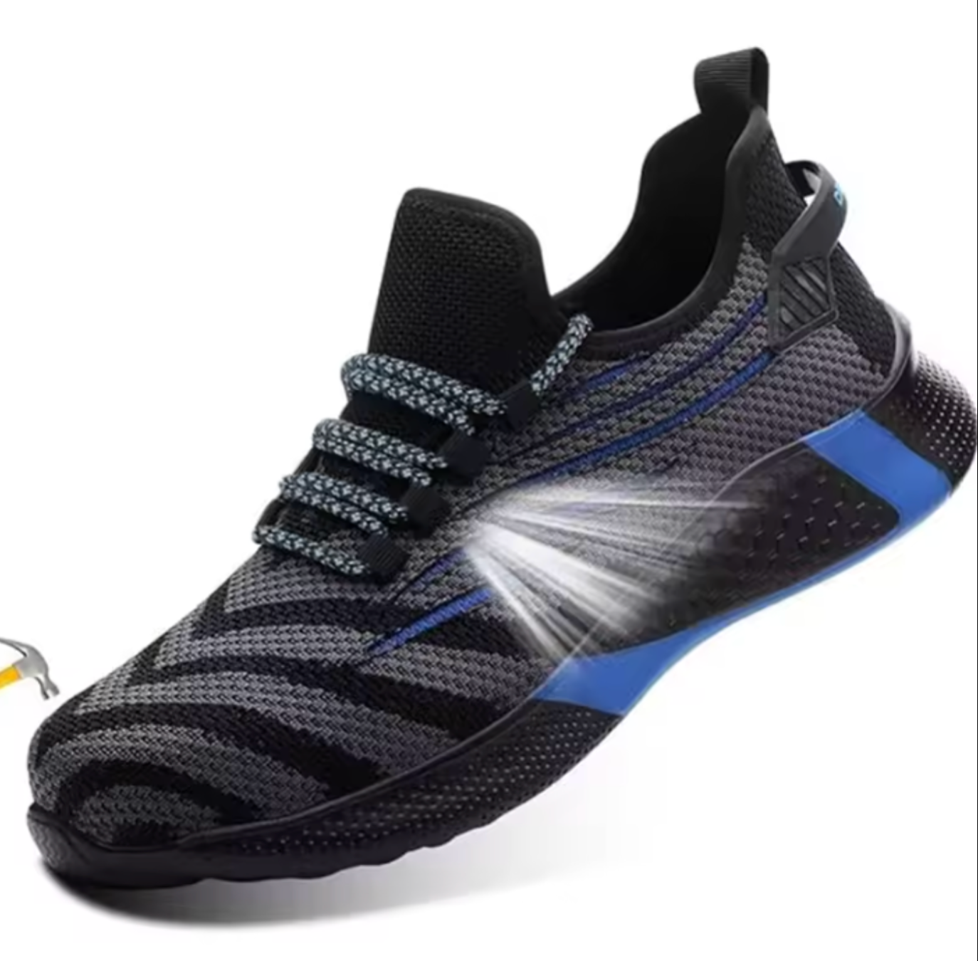 Men's Safety Work Shoes | Lightweight Steel Toe & Breathable Mesh | High-Comfort Athletic Protection