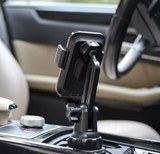 Wireless Car Charger Cup Holder Mount | Durable Adjustable Clamp | Fast Charging Smartphone Cradle for Cars