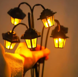 Solar Retro Lantern | Decorative LED Garden Light | Classic Street Lamp Design & Outdoor Lighting