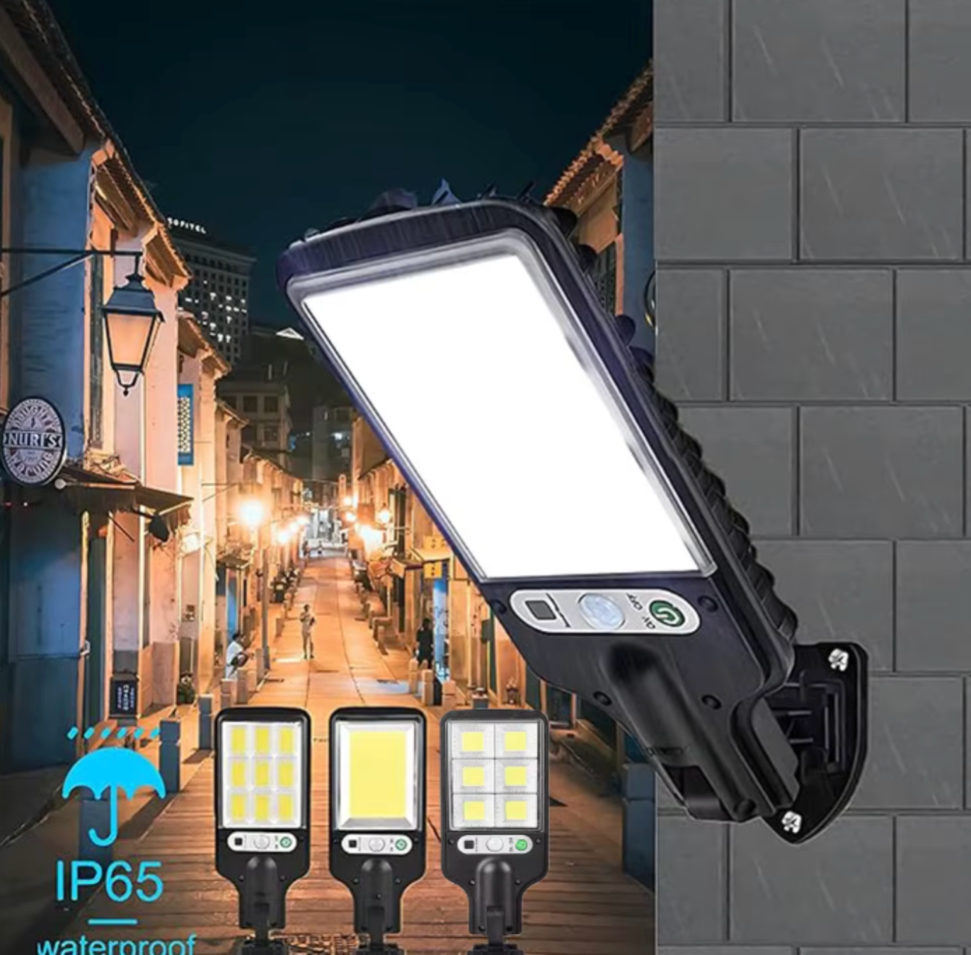 Solar LED Security Wall Light | 108 COB Motion Sensor Outdoor Lighting | IP65 Waterproof & Energy-Efficient Night Light