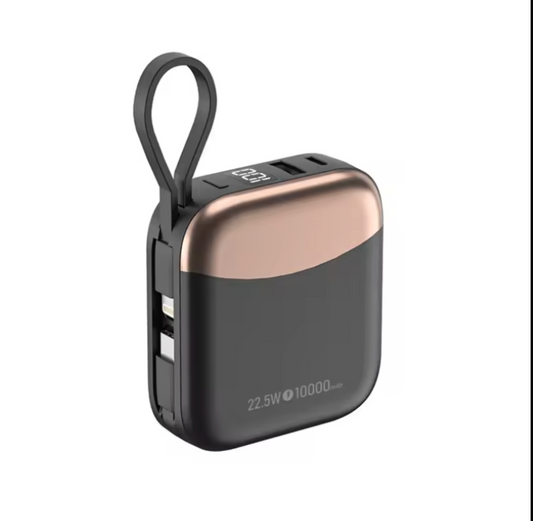 Mini Power Bank 10,000 mAh | 66W Ultra-Fast Charging | USB-C Portable Battery & Pocket-Sized Power Bank