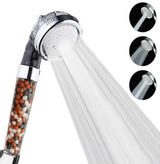 3-Funktions-Hochdruck-Spa-Duschkopf | Anionenfiltration & Wassersparend | Handbrause mit Regeneffekt