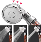 3-Funktions-Hochdruck-Spa-Duschkopf | Anionenfiltration & Wassersparend | Handbrause mit Regeneffekt