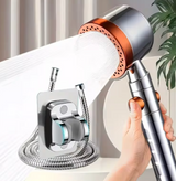5-Mode High-Pressure Shower Head | Water-Saving Filtration System | Handheld with One-Touch Stop Button