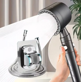 5-Mode High-Pressure Shower Head | Water-Saving Filtration System | Handheld with One-Touch Stop Button