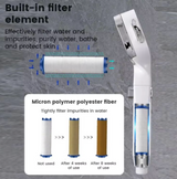 3-Mode High-Pressure Shower Head | Water-Saving Handheld Sprayer | One-Touch Stop & Flow Control