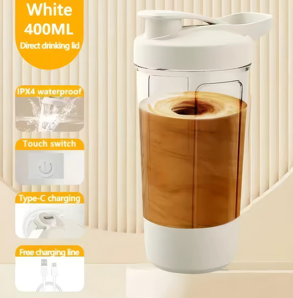 Electric Self-Stirring Mug | USB Rechargeable Auto-Mix Cup | Portable Mixer for Hot & Cold Drinks