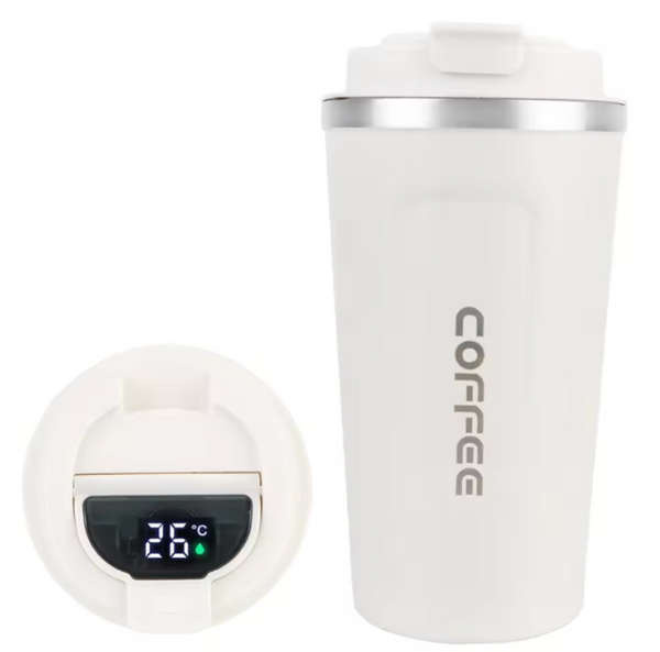 Stainless Steel Travel Tumbler | Leakproof Vacuum Insulated Coffee Mug | 12.8 fl oz & 17.2 fl oz Portable Cup