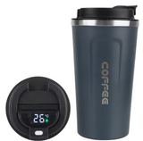 Stainless Steel Travel Tumbler | Leakproof Vacuum Insulated Coffee Mug | 12.8 fl oz & 17.2 fl oz Portable Cup