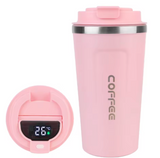 Stainless Steel Travel Tumbler | Leakproof Vacuum Insulated Coffee Mug | 12.8 fl oz & 17.2 fl oz Portable Cup