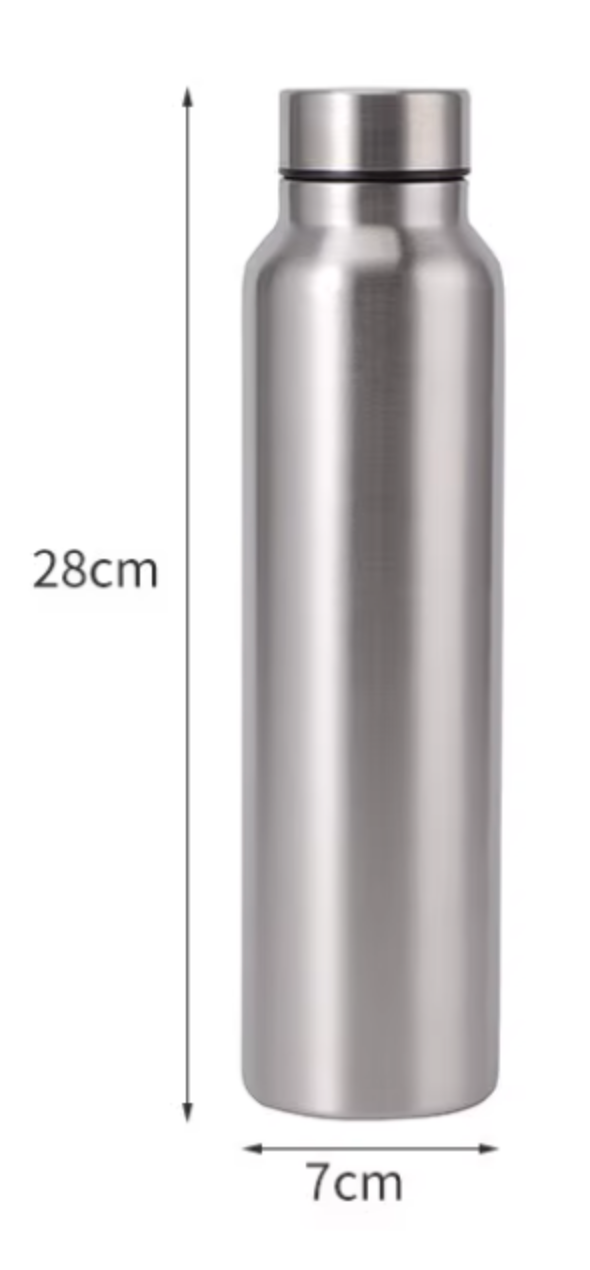 Stainless Steel Sports Water Bottle | 34 fl oz Durable Metal Flask | Wide-Mouth Outdoor Bottle