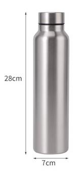 Stainless Steel Sports Water Bottle | 34 fl oz Durable Metal Flask | Wide-Mouth Outdoor Bottle
