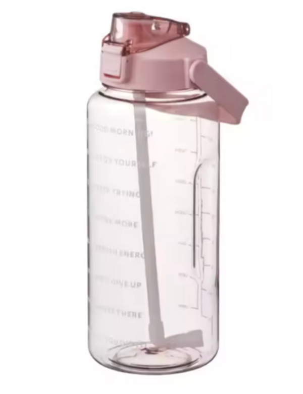 2L Sports Water Bottle | Large Motivational Time Marker | Fitness, Gym & Everyday Hydration