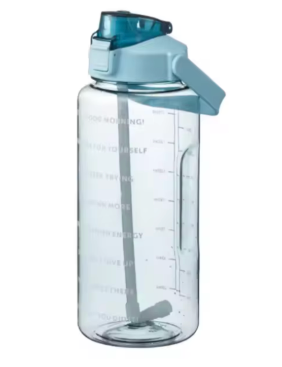 2L Sports Water Bottle | Large Motivational Time Marker | Fitness, Gym & Everyday Hydration