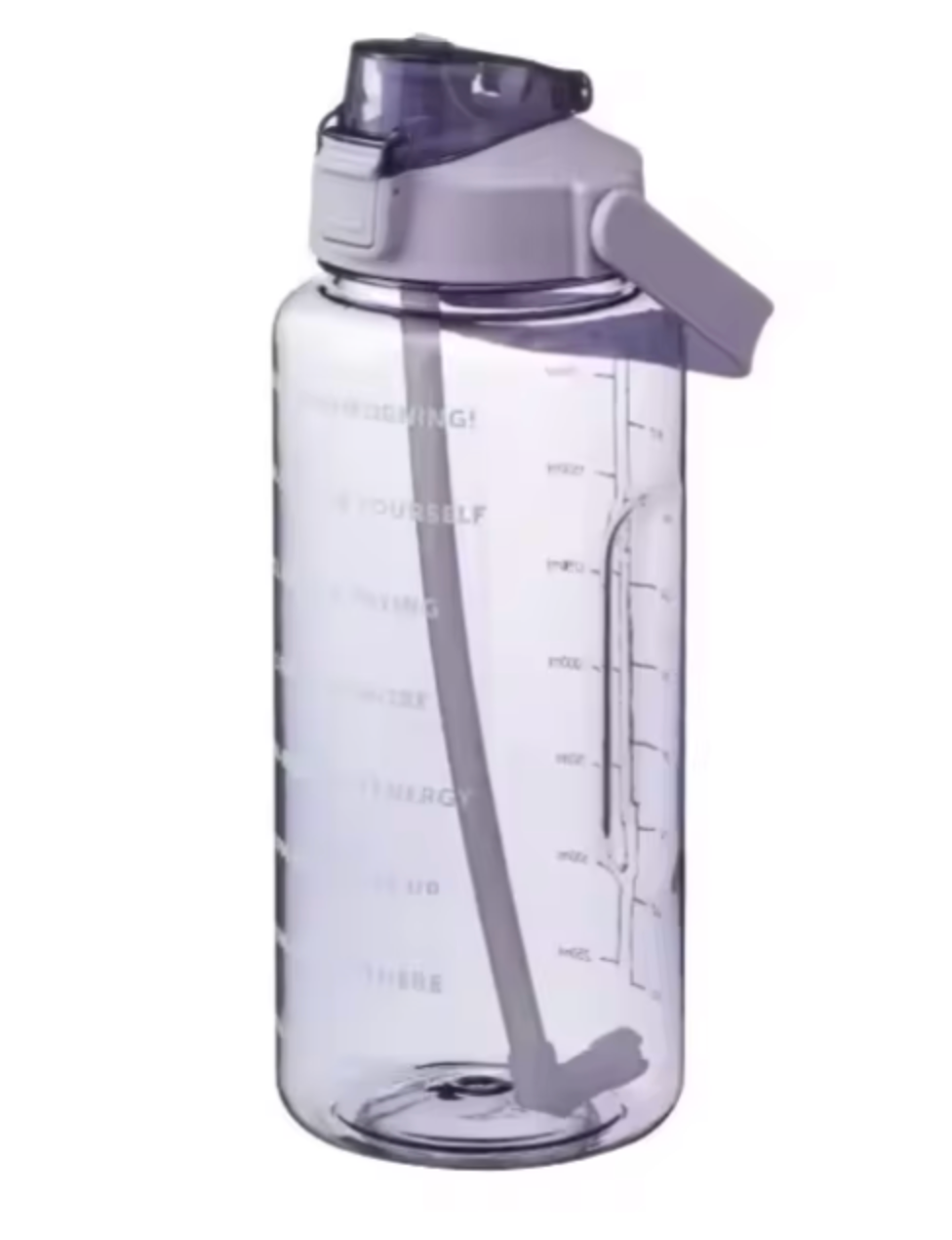 2L Sports Water Bottle | Large Motivational Time Marker | Fitness, Gym & Everyday Hydration