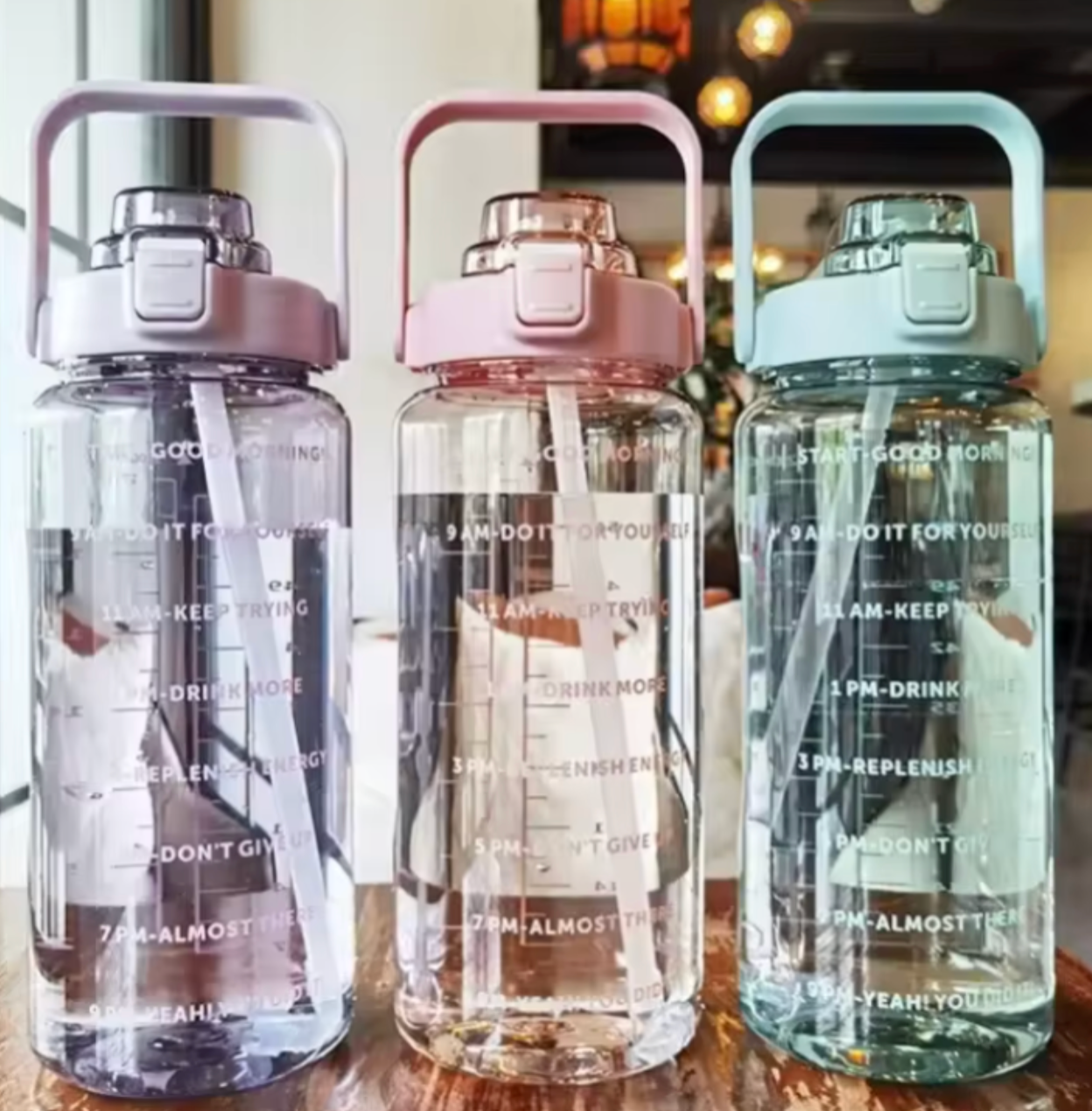 2L Sports Water Bottle | Large Motivational Time Marker | Fitness, Gym & Everyday Hydration