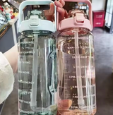 2L Sports Water Bottle | Large Motivational Time Marker | Fitness, Gym & Everyday Hydration