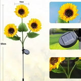 Solar LED Sunflower Garden Light | Waterproof Ground Stake Light | Outdoor Landscape & Floral Decor
