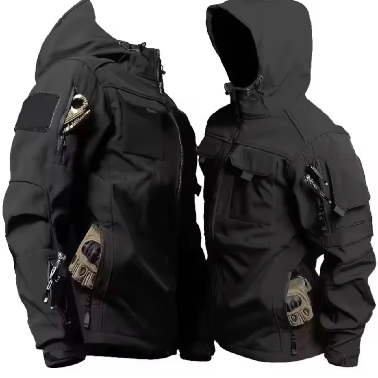 Men's Tactical Softshell Jacket | Waterproof & Windproof Performance | Outdoor Hooded Combat Gear