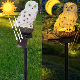 Solar LED Owl Garden Light | Waterproof Ground Stake Light | Outdoor Landscape & Pathway Decor