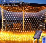 Solar LED Net Lights | Outdoor Mesh Garden & Patio Lighting | Remote Control & Multi-Mode Decor
